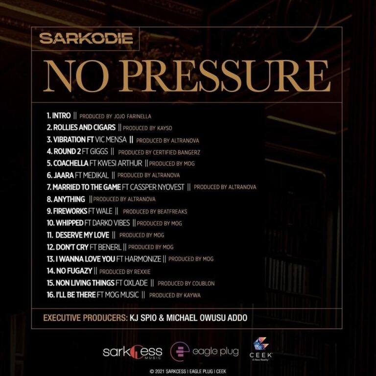 Sarkodie - No Pressure Album
